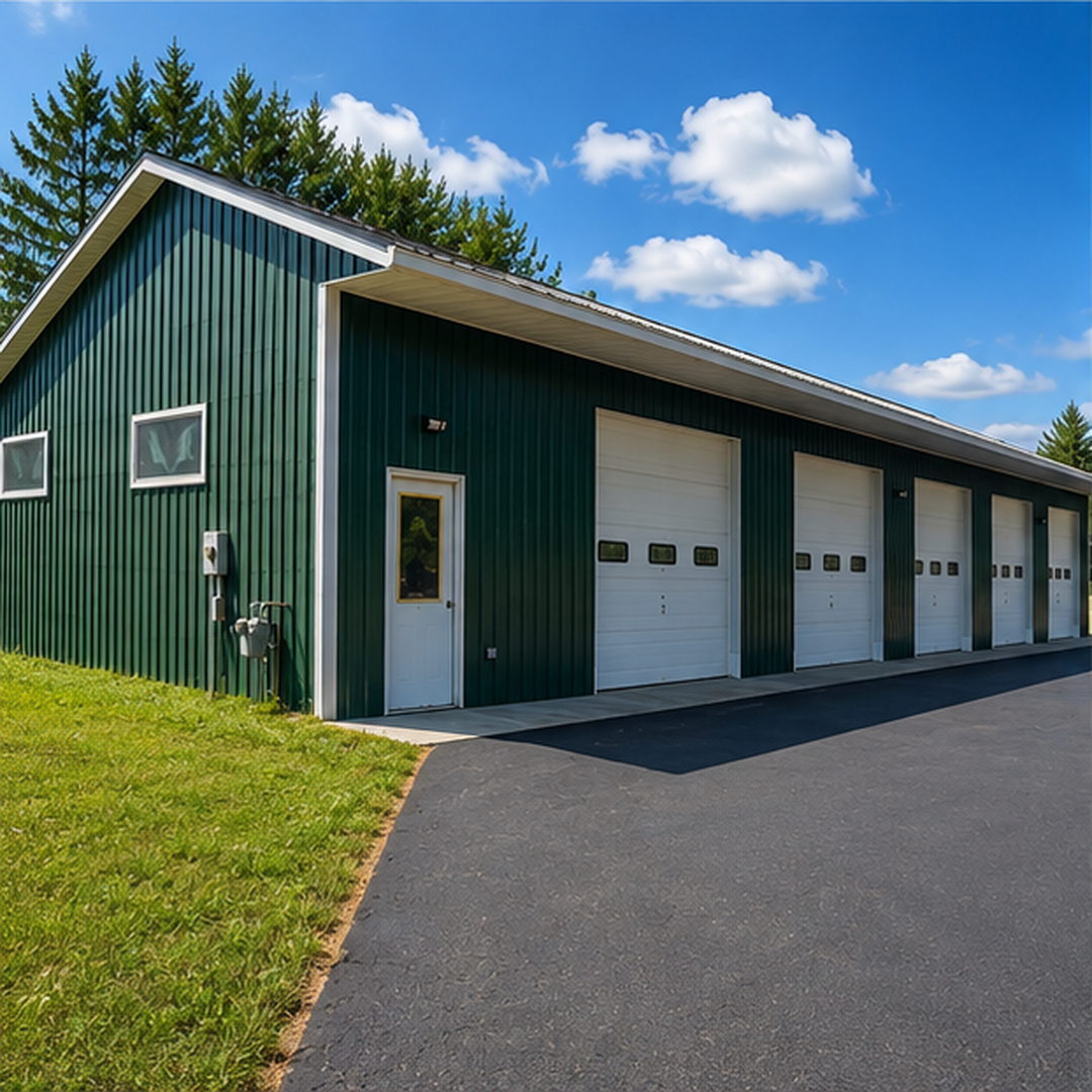 Large climate-controlled storage units at Stover Road