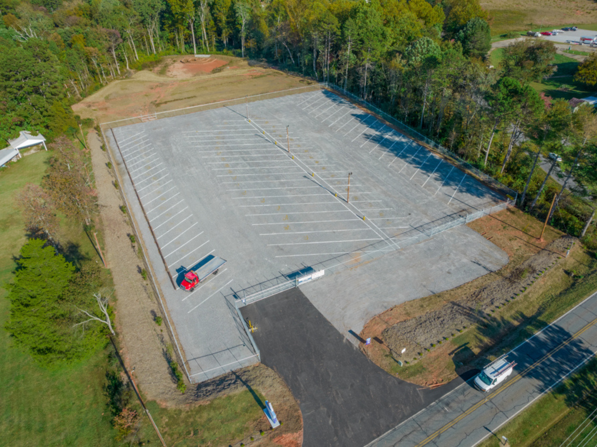 Outdoor boat and trailer parking in West Statesville, NC