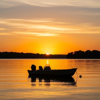 Family enjoying summer boating on Lake Lavon, near Wylie TX
