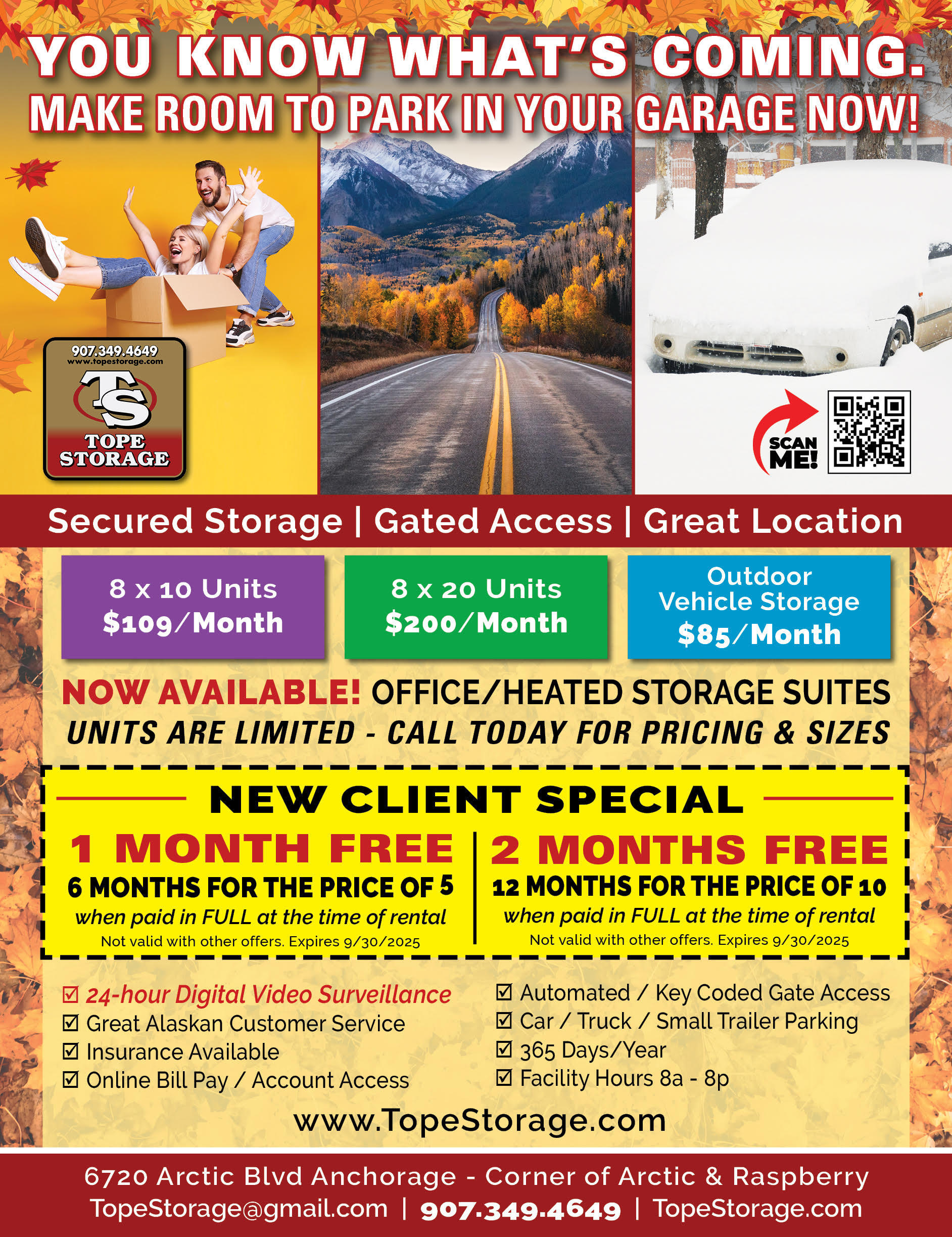New promotional special for Tope Storage