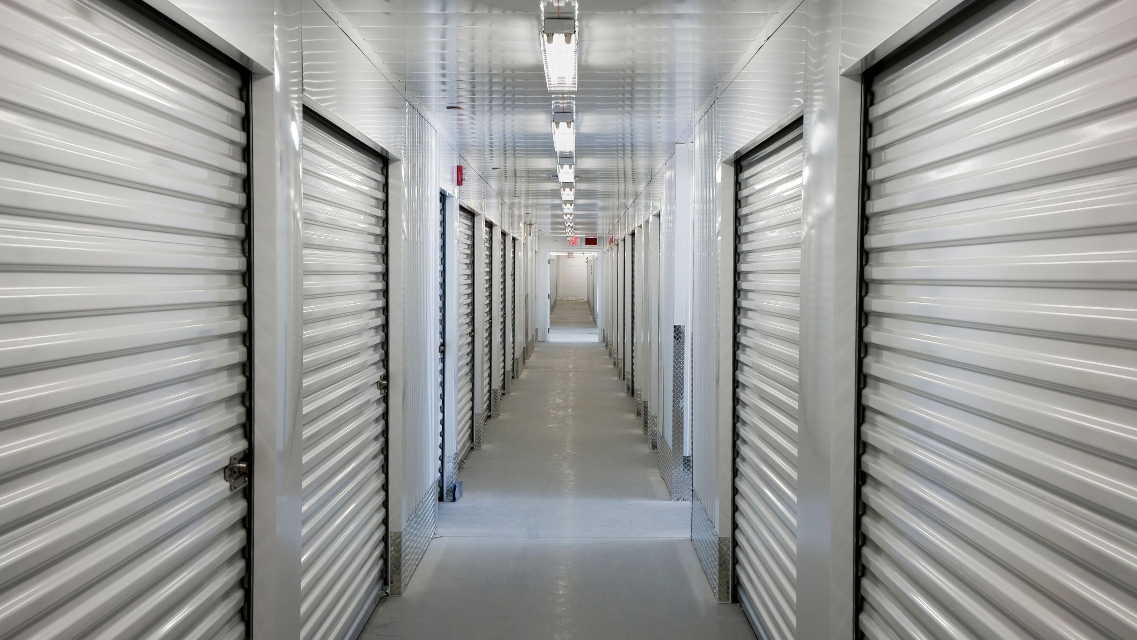 indoor storage unit with rollup doors