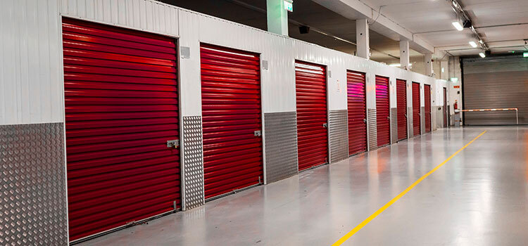 indoor red storage units