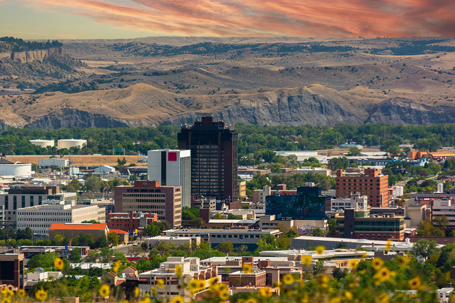 Skyline of Billings Montana