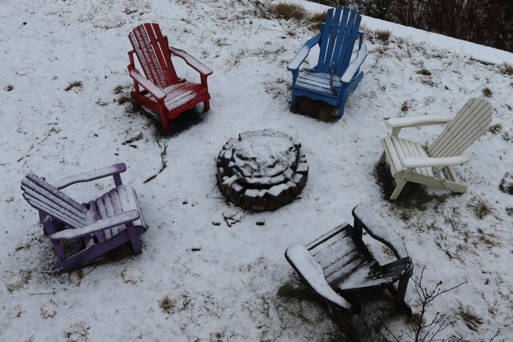 patio furniture left out during winter in Tilton, NH		