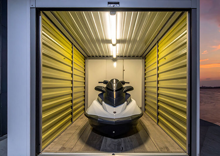 stored jet ski