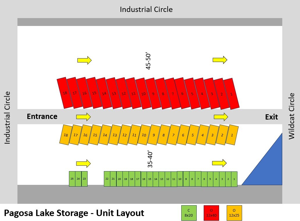 Storage Yard Unit Layout