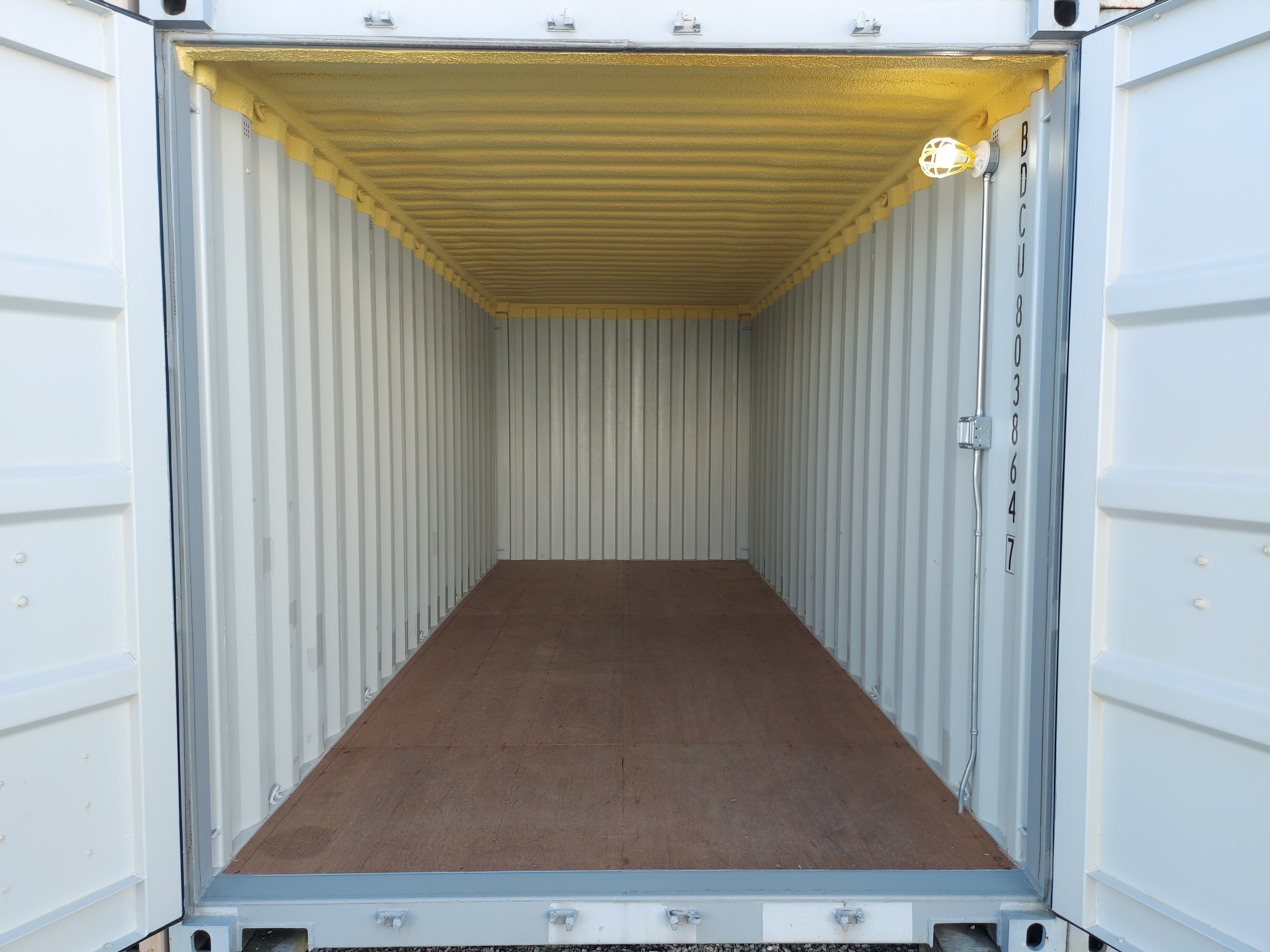 Secure and clean container row