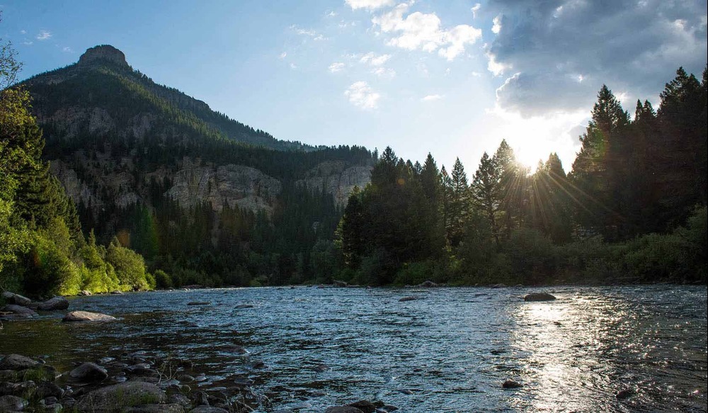 The Gallatin River in Bozeman The Gallatin River in Bozeman