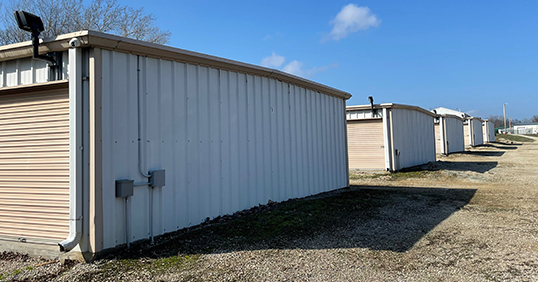 Gated entry at EZ Storage & Rentals in Farmington