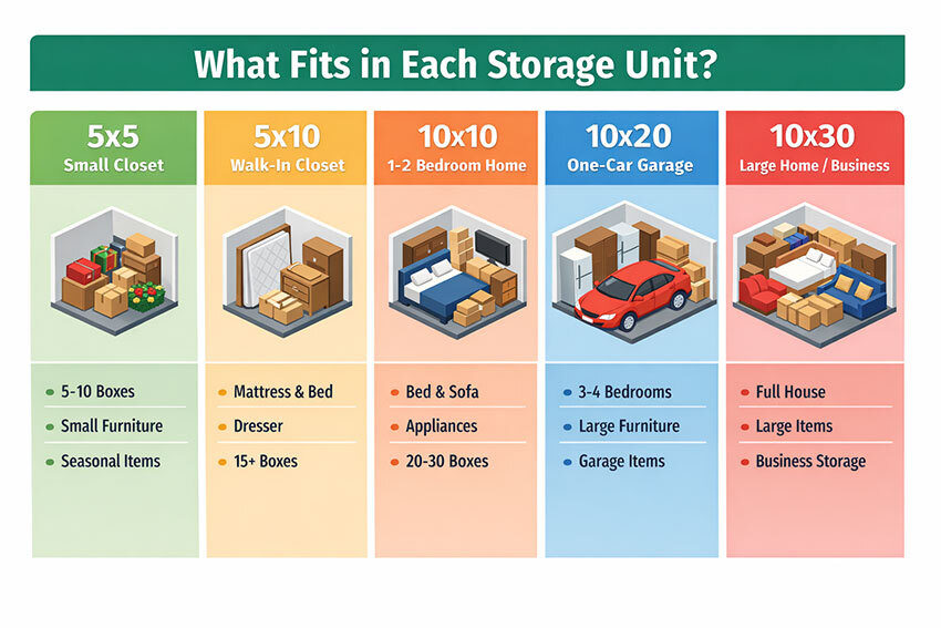 Ankeny Mini Storage: What Size Storage Unit Do I Need? 7 Tips to Pick ...