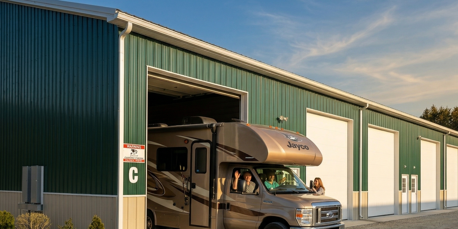 RV stored at Green Acres Storage in Showell MD