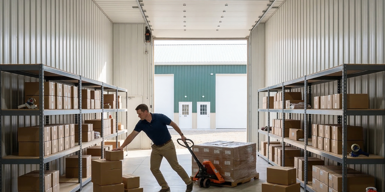 Business storage and inventory space at Green Acres Storage near Ocean City MD