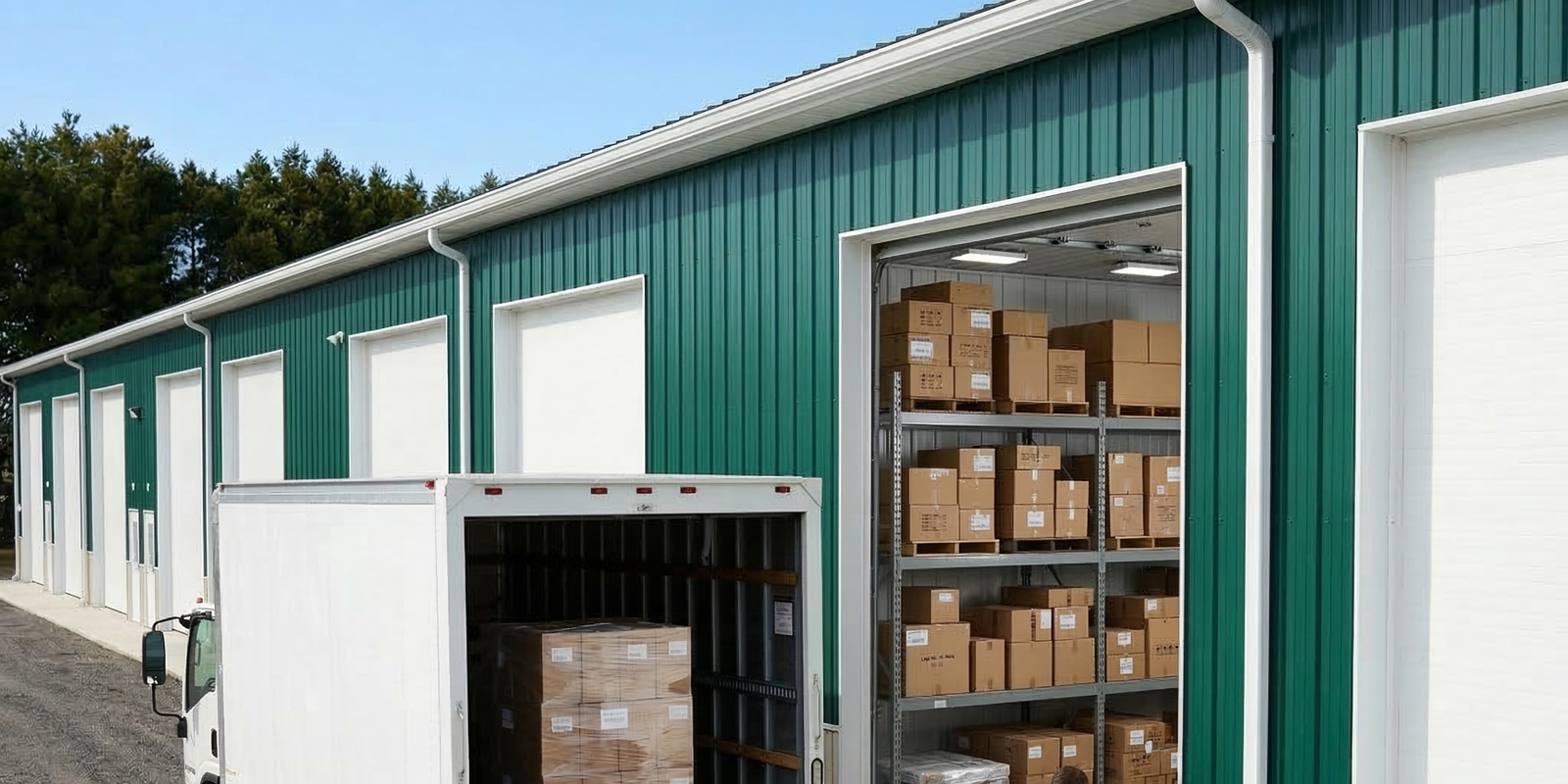 Small business warehouse bay at Green Acres Storage, Showell MD