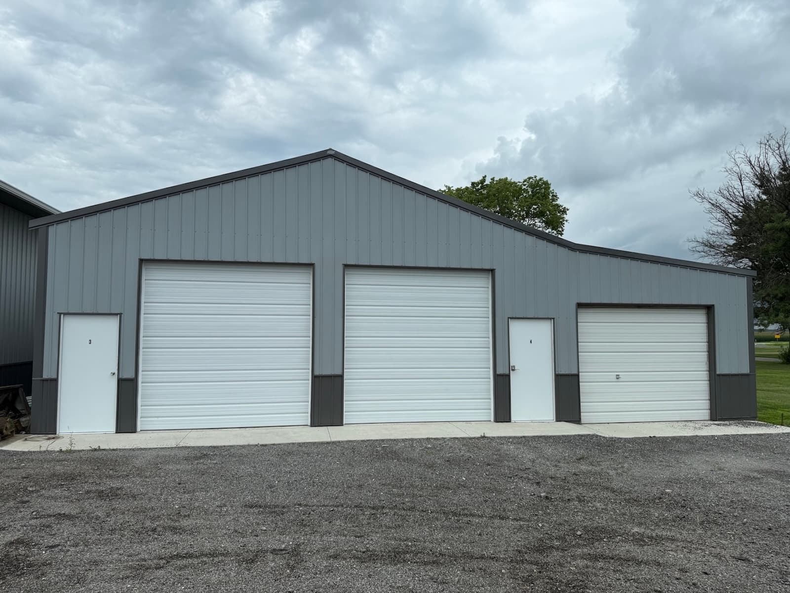 Multi-unit indoor boat and RV storage building at Route 54 Boat & RV Storage near Clinton Lake