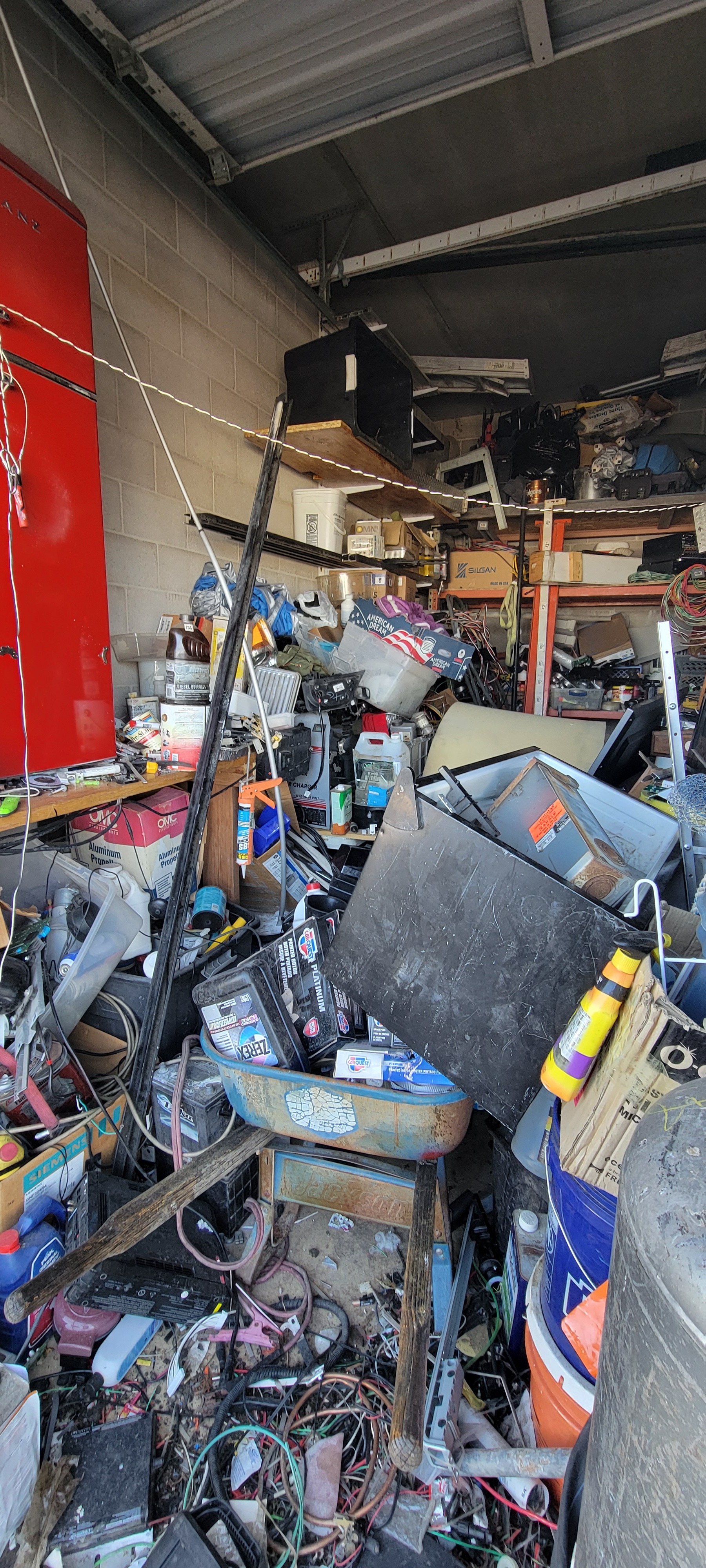 Image of items inside a storage unit