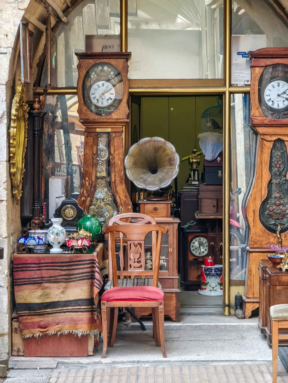Antiques at a store