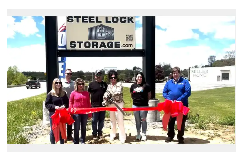 Steel Lock Storage Ribbon Cutting Dubois Falls Creek PA Steel Lock Storage Ribbon Cutting Dubois Falls Creek PA