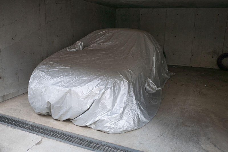 car inside storage unit
