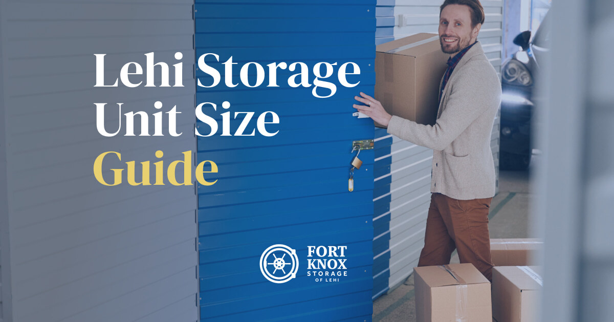 man guiding how to choose a Lehi Storage Unit Size