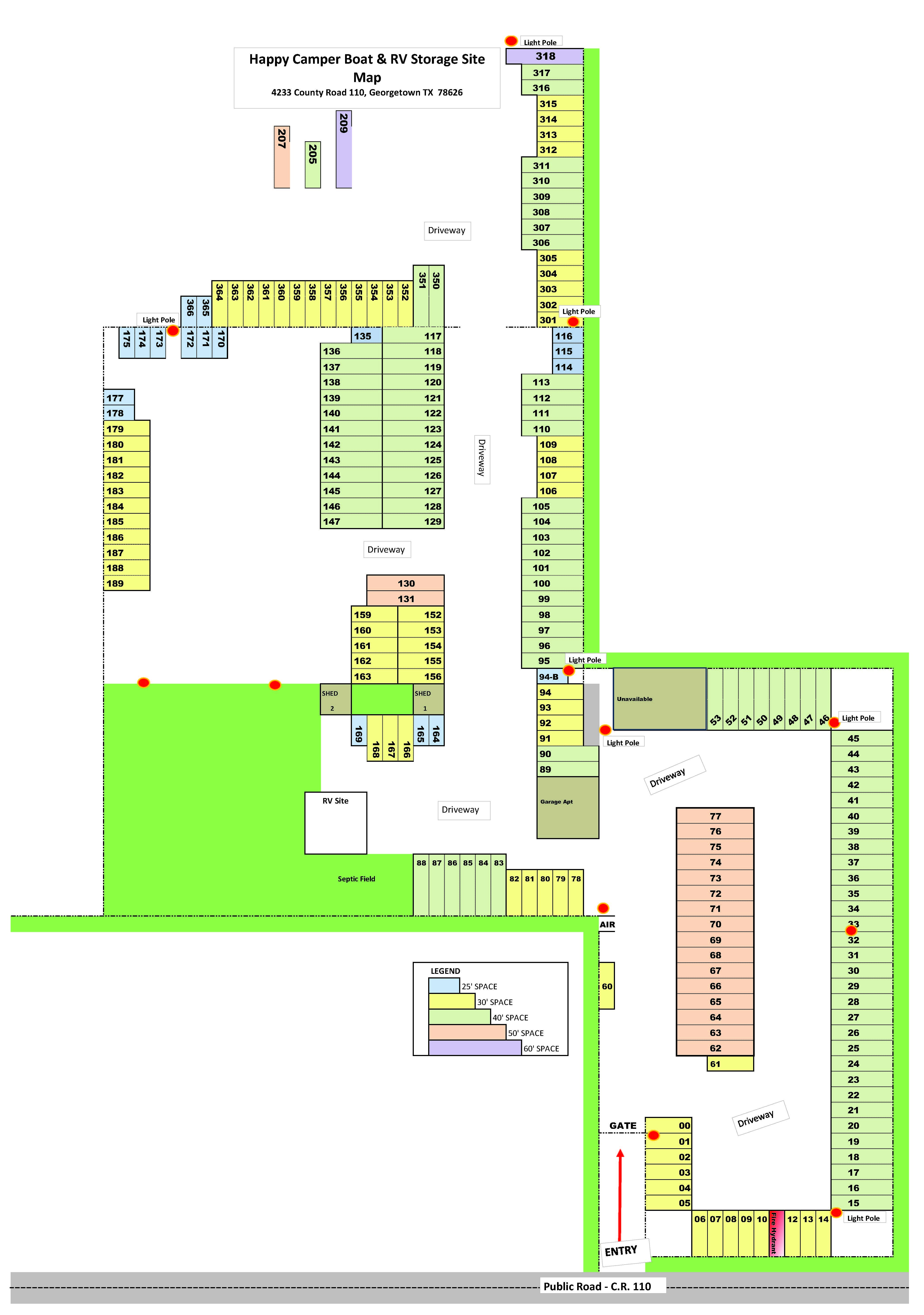 Happy Camper Parking Layout 6-10-2026