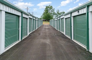 Indoor storage unit hallway at Hardin County Storage Units in Elizabethtown, KY