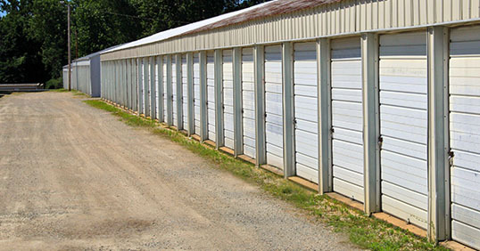 Drive-up storage units at EZ Storage & Rentals