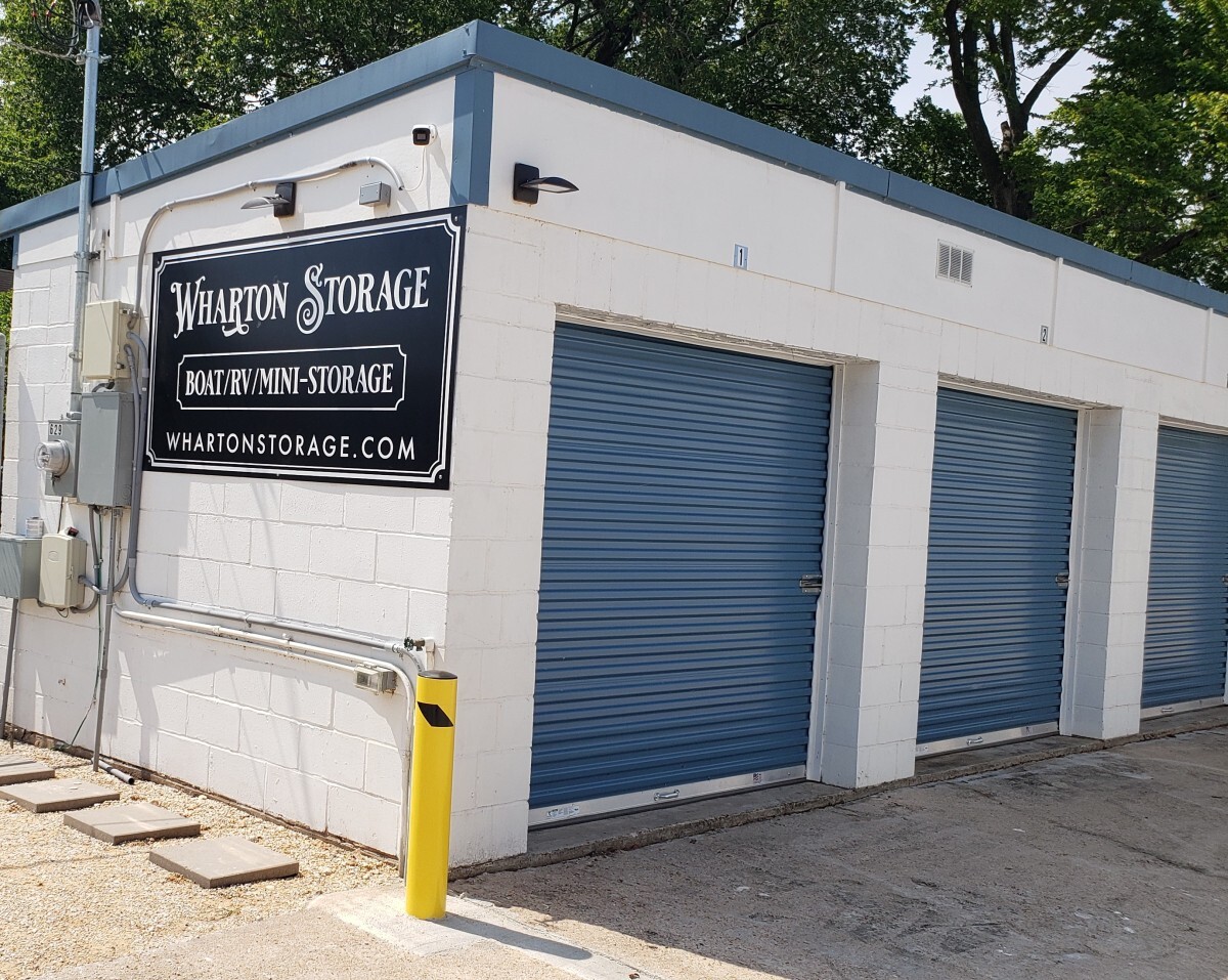 Exterior of Wharton Storage, a secure mini-storage facility in Wharton, Texas Exterior of Wharton Storage, a secure mini-storage facility in Wharton, Texas