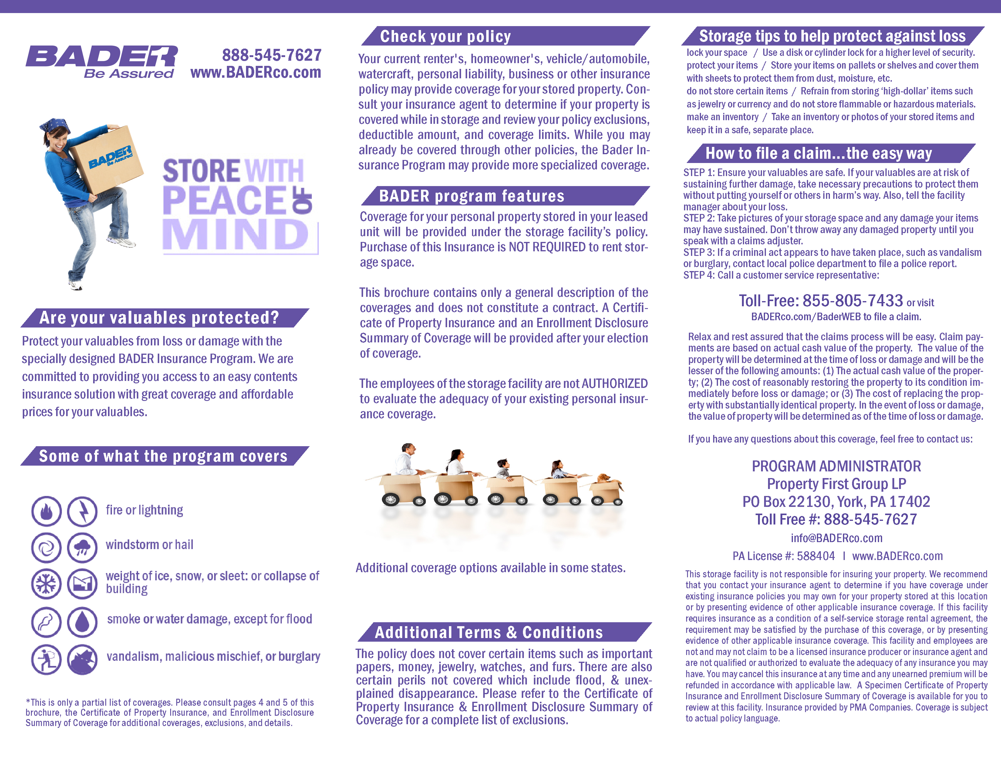 Insurance Brochure Page 1