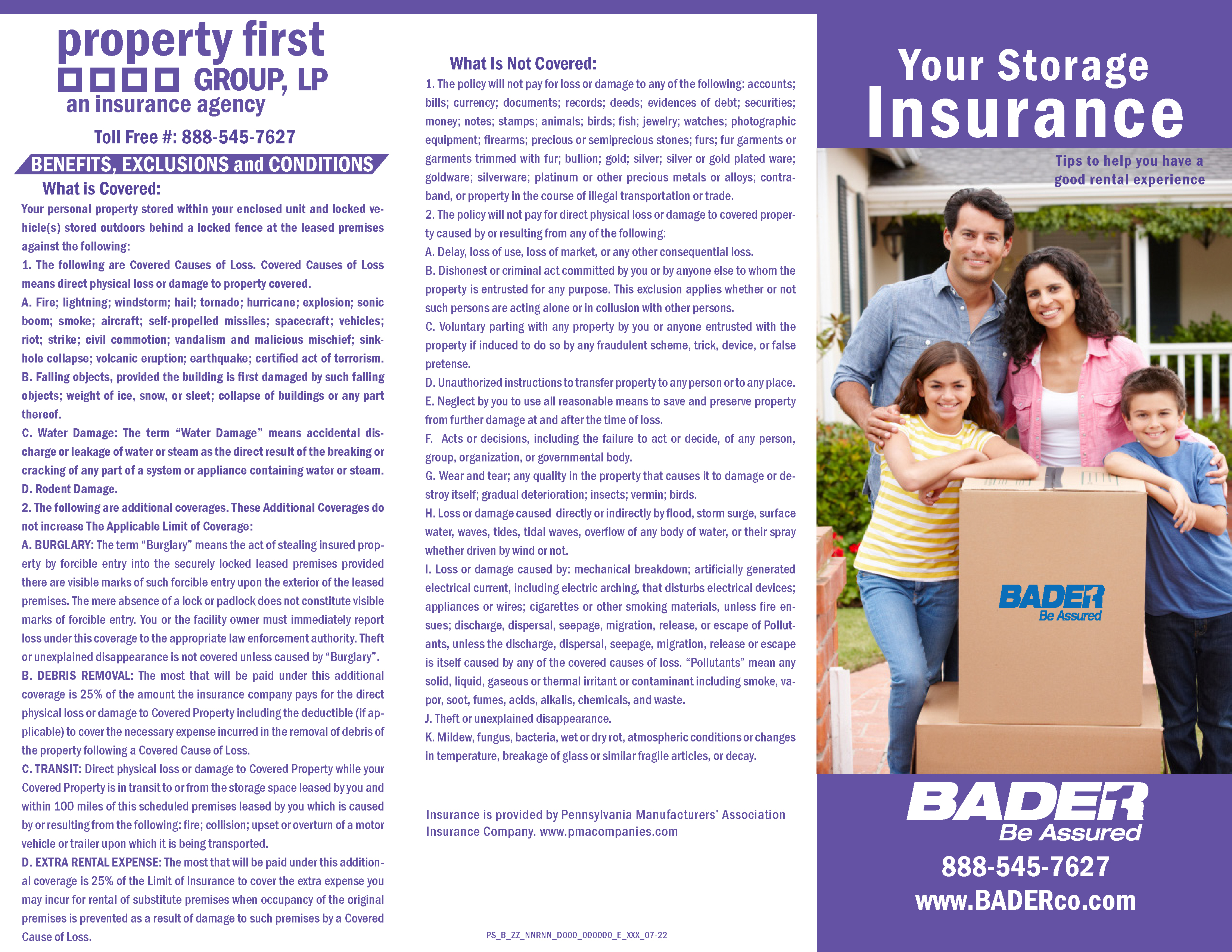 Insurance Brochure Page 2