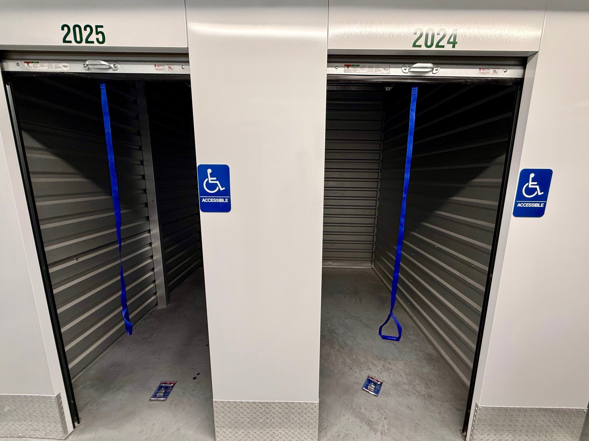 Accessible indoor storage units at Southbury Self Storage