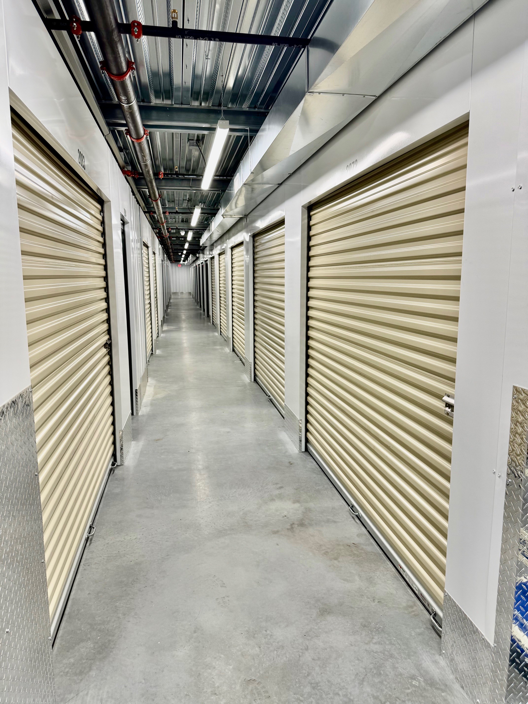 Inside a clean storage unit at Southbury Self Storage