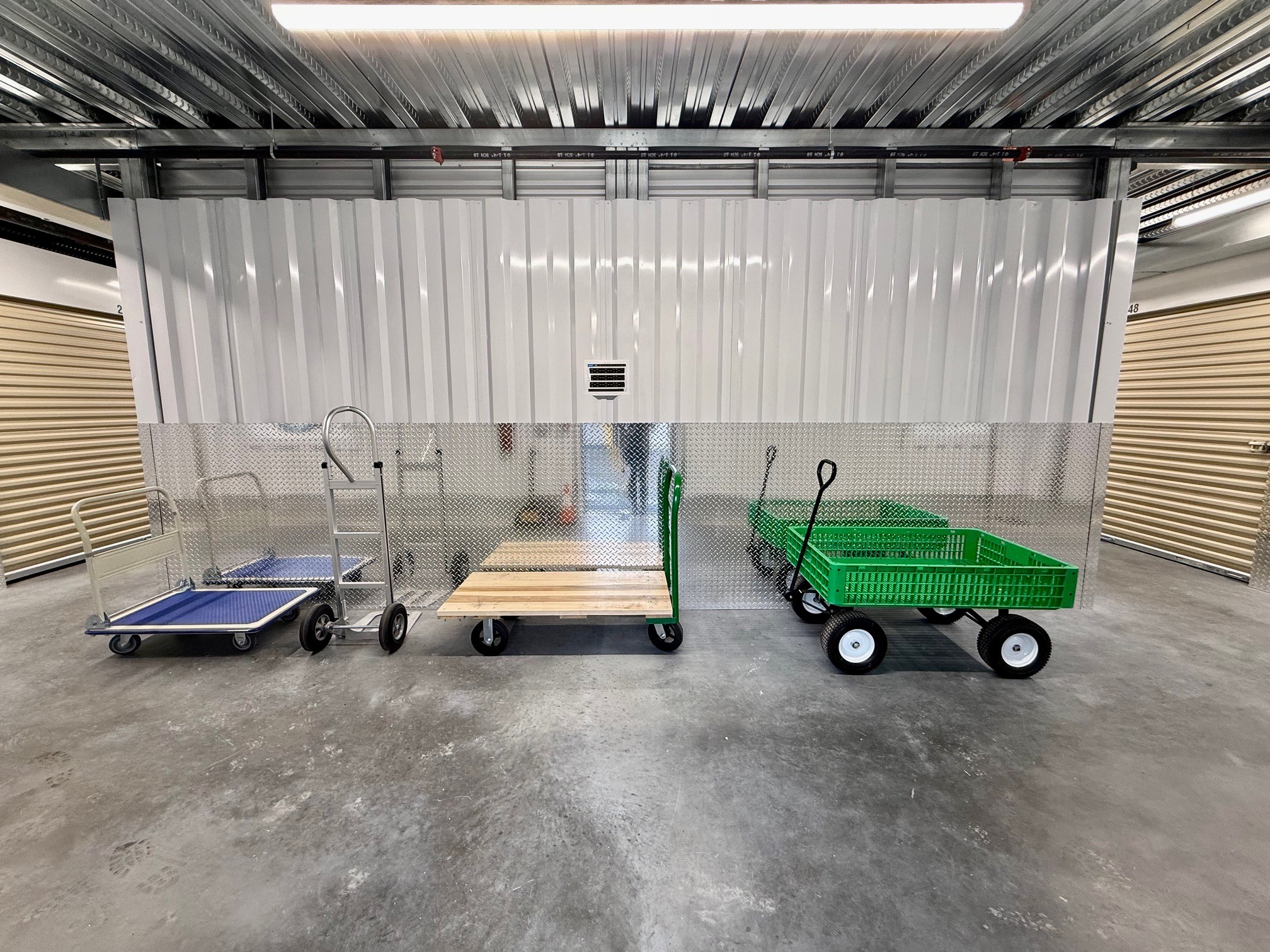 Free moving carts and hand trucks at Southbury Self Storage