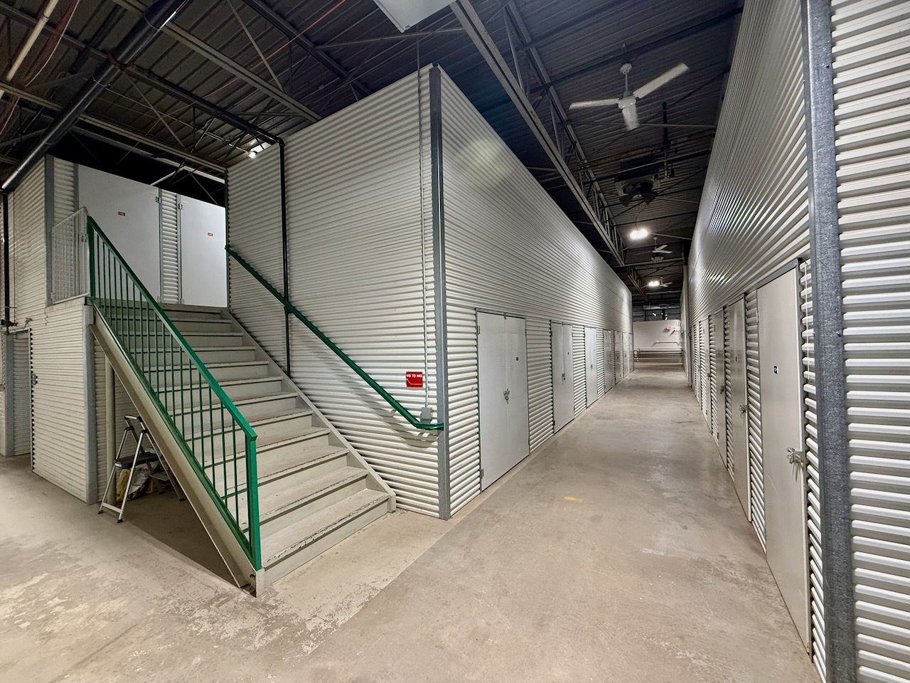 Clean indoor storage hallway at Southbury Self Storage near Roxbury CT
