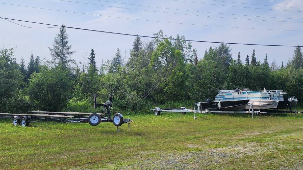 Boat storage at DAM Reliable Storage in Kenora.