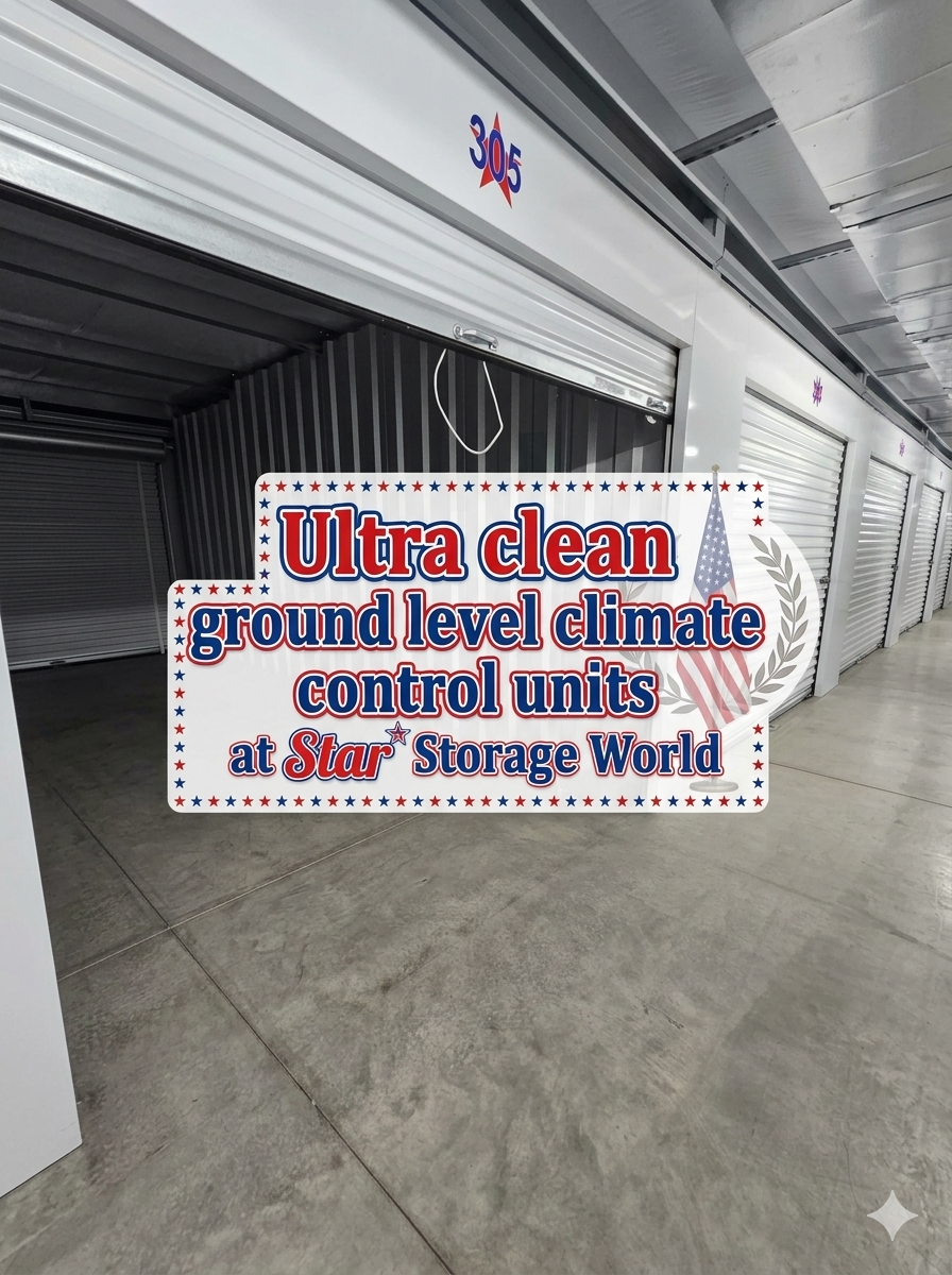 Ground level storage units at Star Storage World Ground level storage units at Star Storage World
