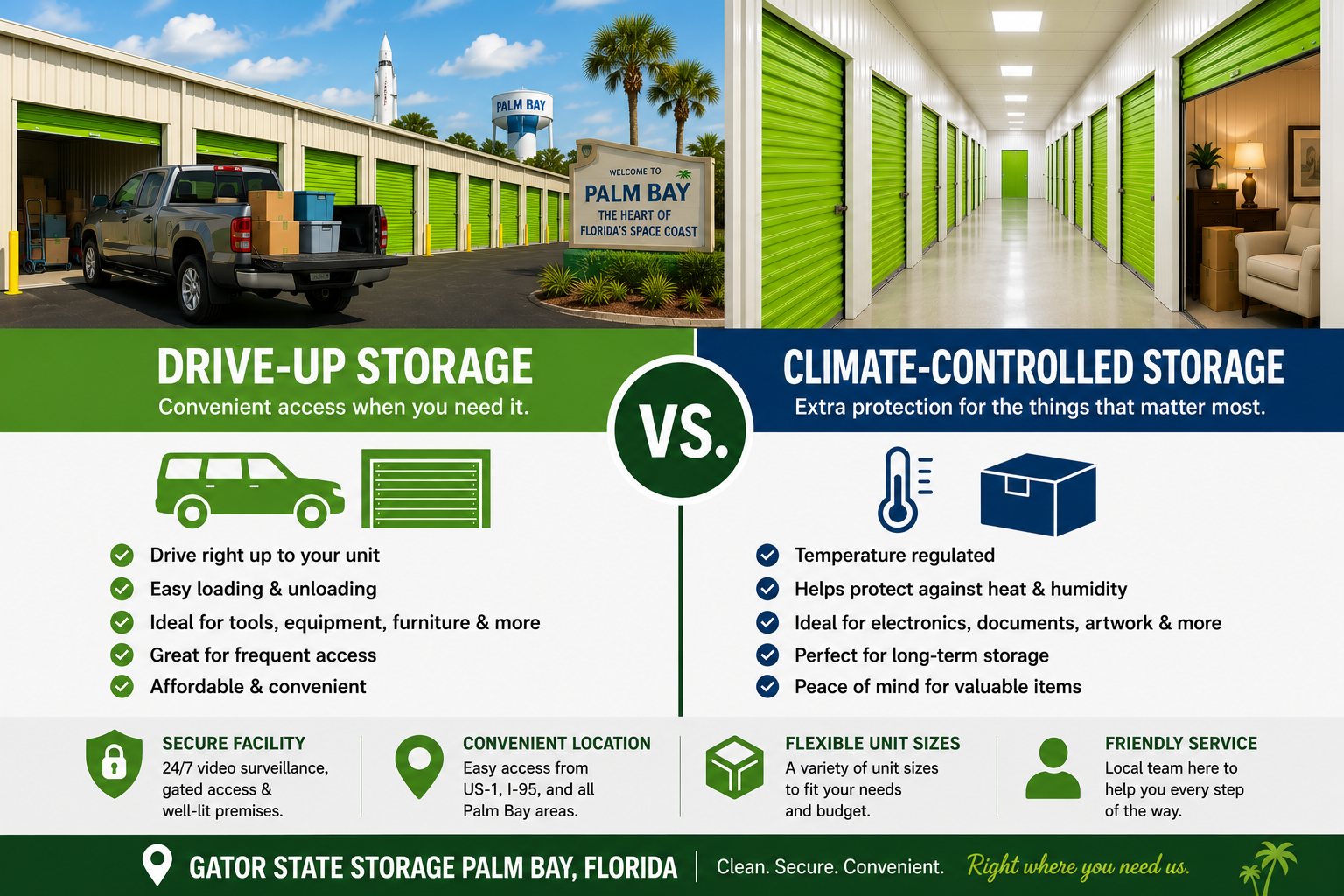 Palm Bay drive up or climate controlled self storage Palm Bay drive up or climate controlled self storage
