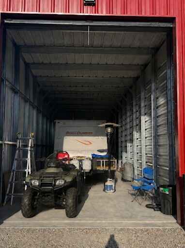 RV in an RV storage unit in Pocatello RV in an RV storage unit in Pocatello