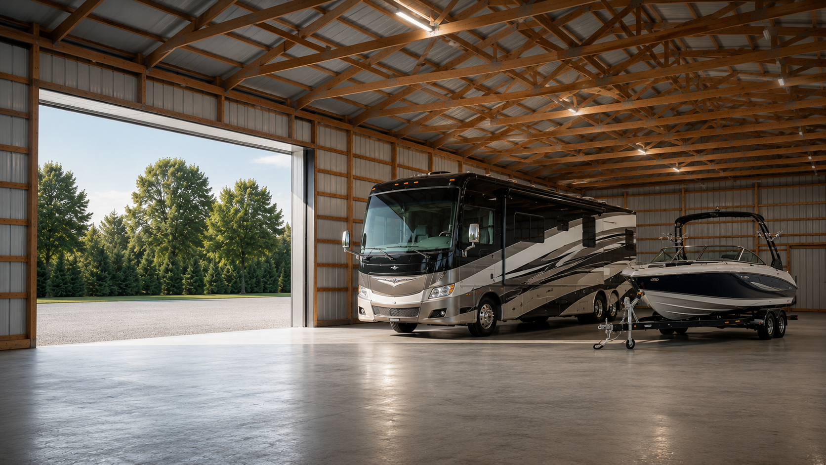 Indoor RV and boat storage in Zeeland Michigan