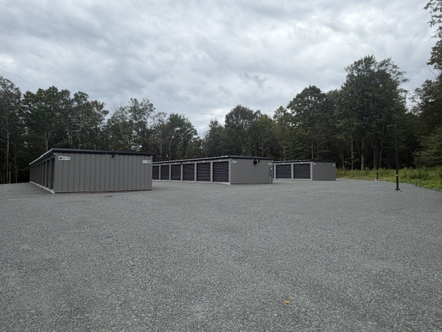Storage buildings and drive aisles at Woodstock Way Self Storage