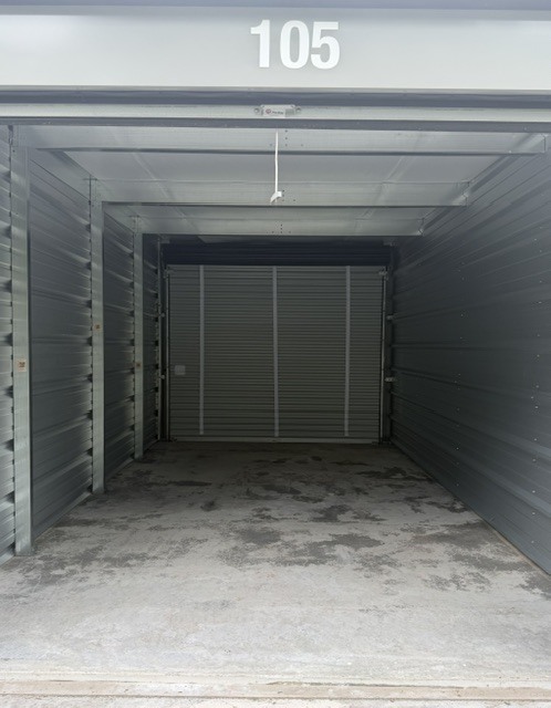 Interior of a 10 by 20 storage unit at Woodstock Way Self Storage