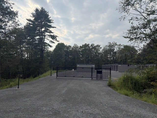 Security gate at Woodstock Way Self Storage in Mongaup Valley, New York