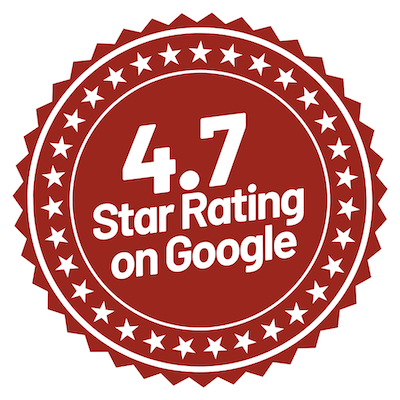 4.7 Star Rating on Google