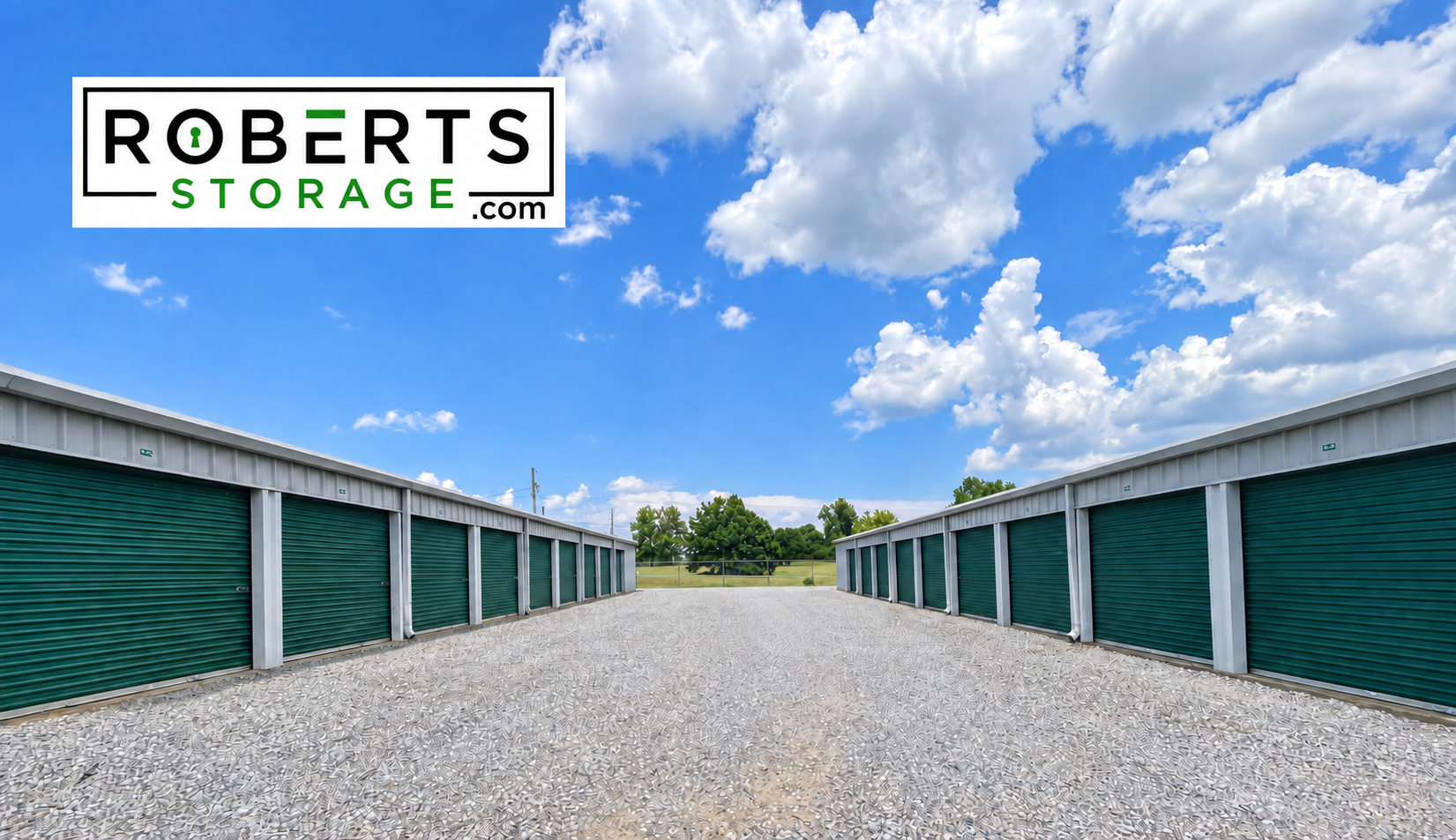 Exterior storage units at Roberts Storage of Guy