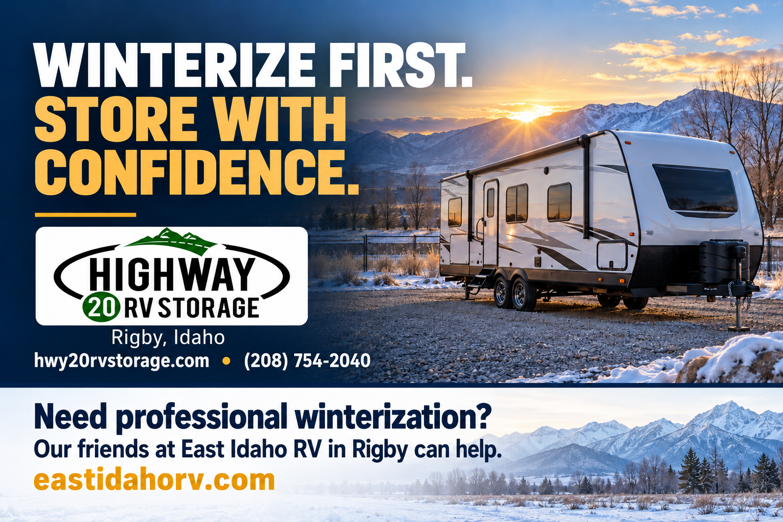 Winterize your RV Winterize your RV