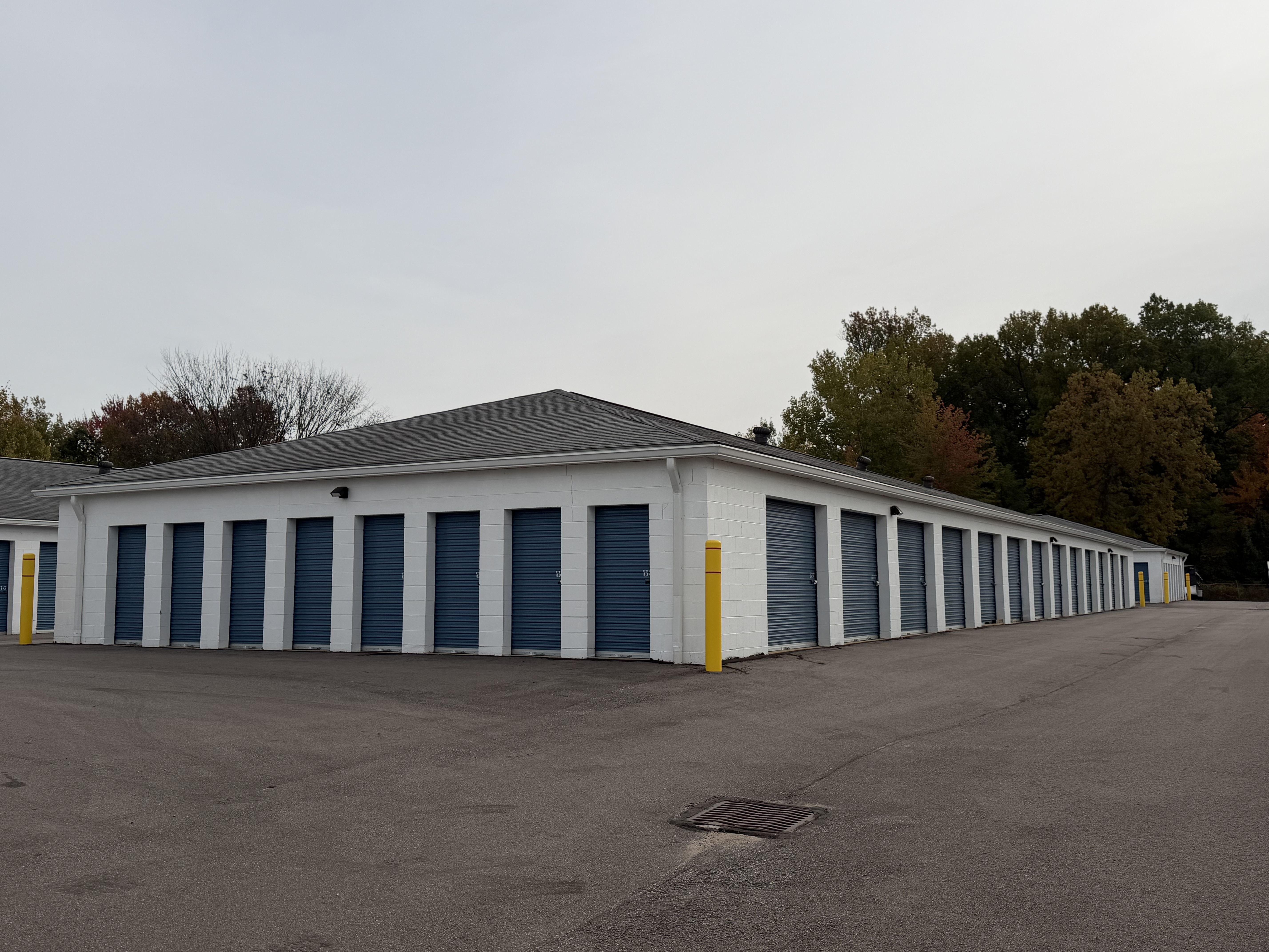 Paved Drive-Up Access Lane, Exterior View of Units.