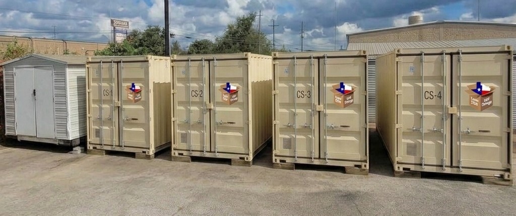 New, clean 20-foot shipping containers