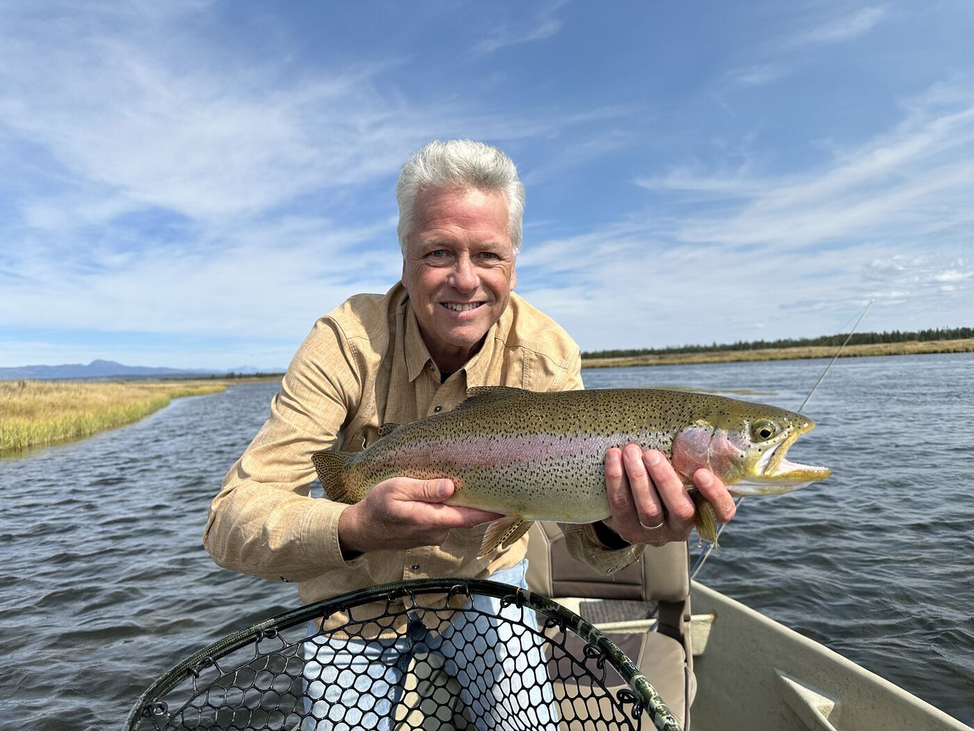 Rainbow trout caught on the Henry's Fork Rainbow trout caught fly fishing on the Henry's Fork in Island Park, Idaho