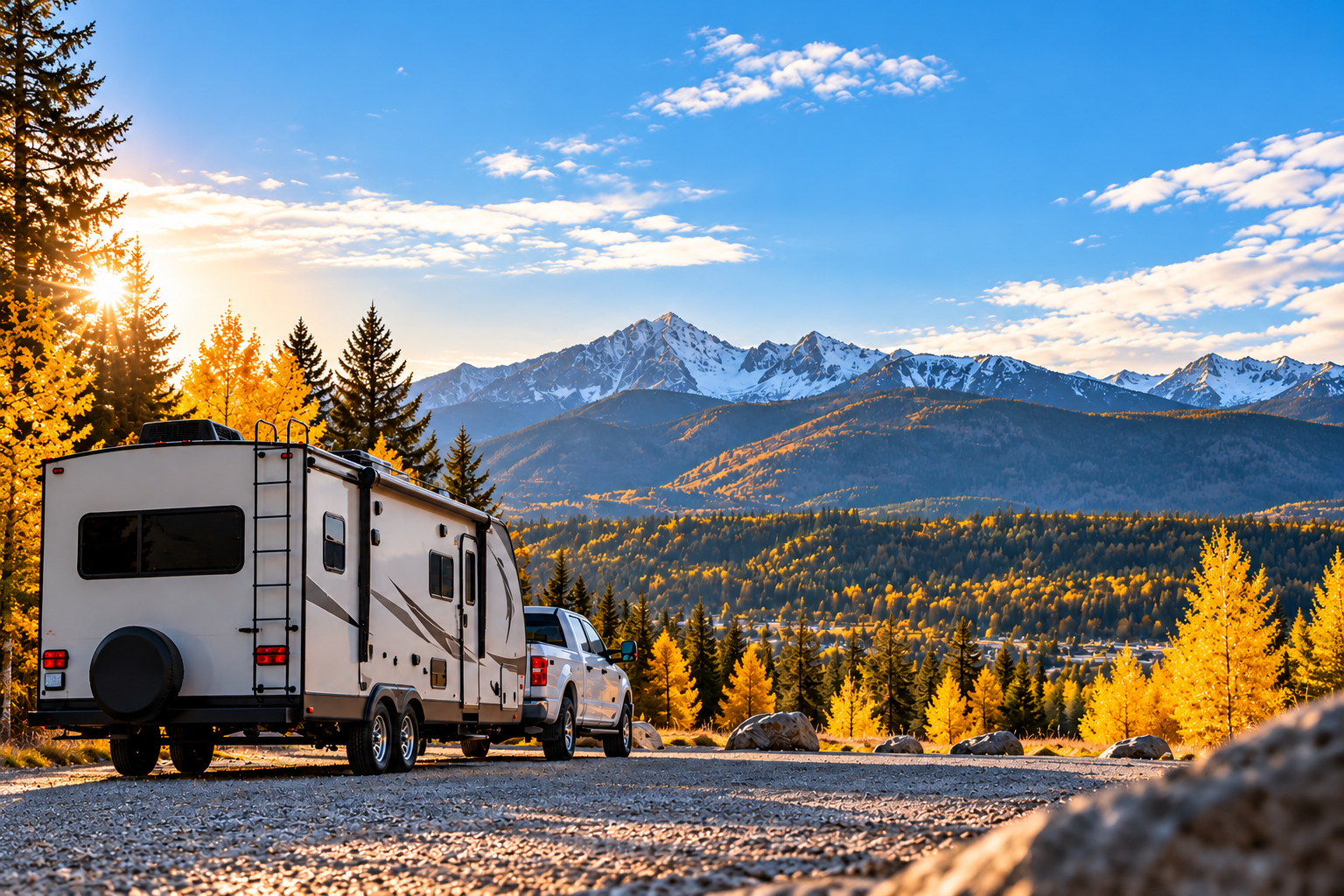 Golden Hour Mountain Camping