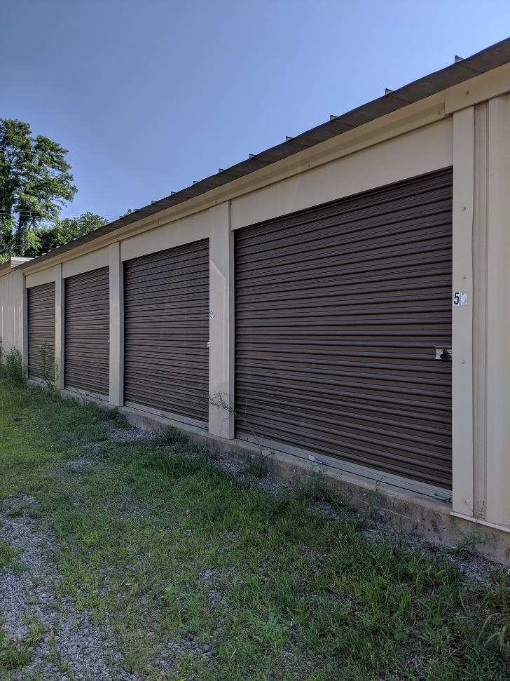 Up-Close View Of Storage Building