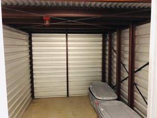 Inside of an empty storage unit